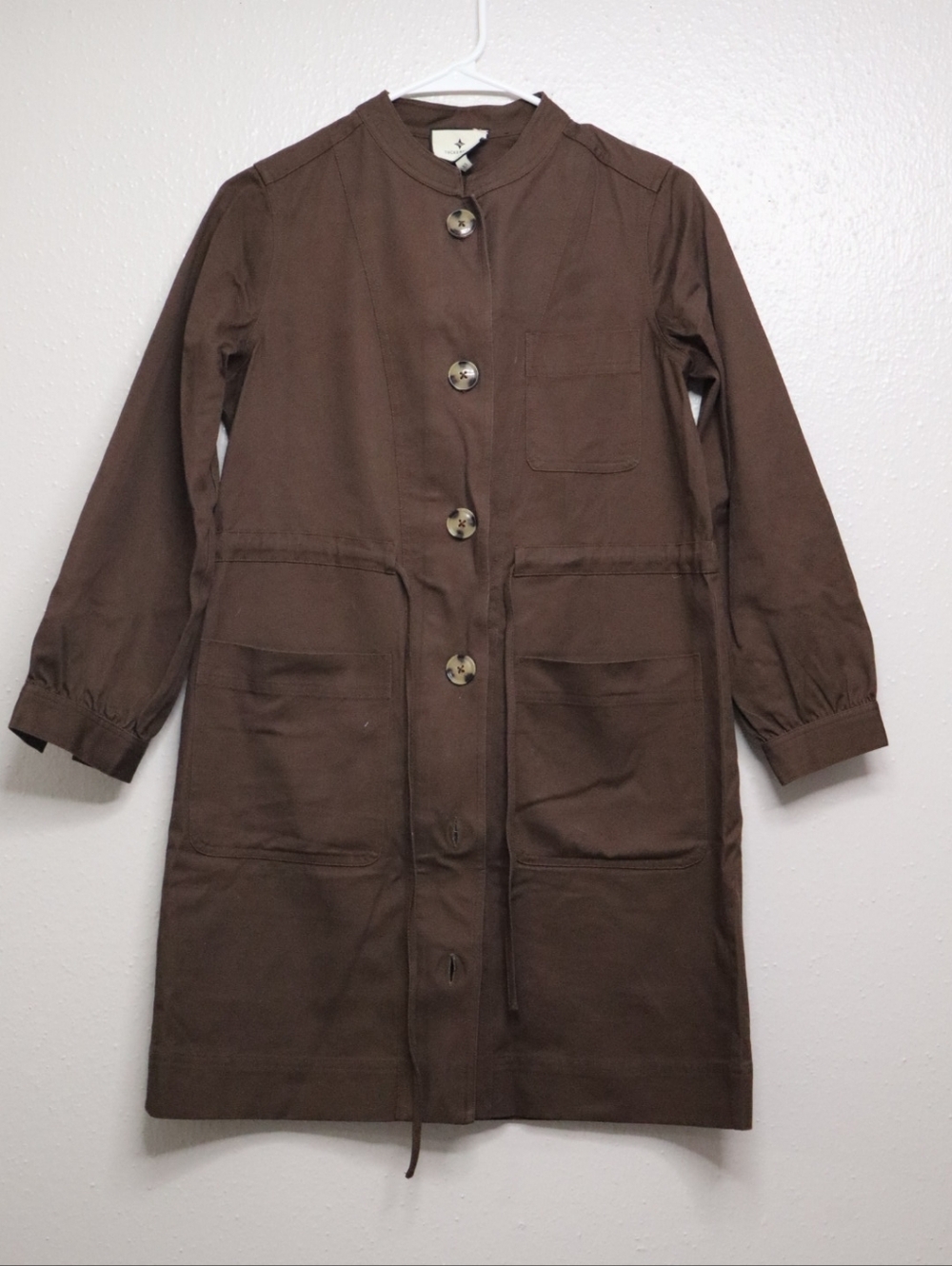 Tuckernuck Brown Button-Front Dress